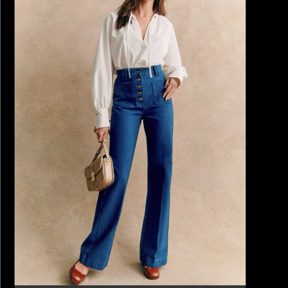 Sezane cotton trousers NWT